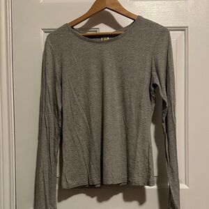 Classic Gray Long Sleeve Women's Tee